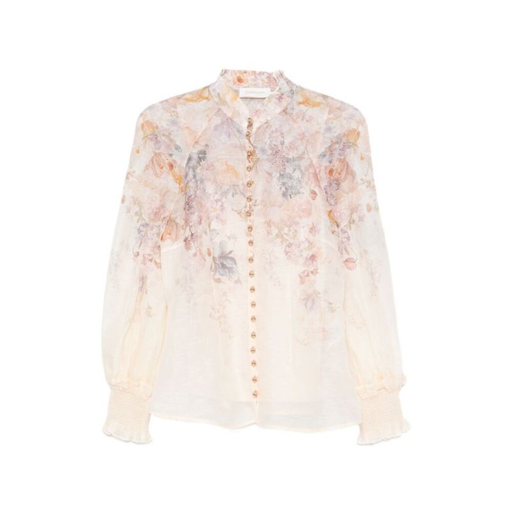 Zimmermann Women Ascent Linen And Silk Blouse